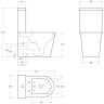 Унитаз-компакт безободковый BELBAGNO BB2149CP-TOR/BB2149T/BB2031SC